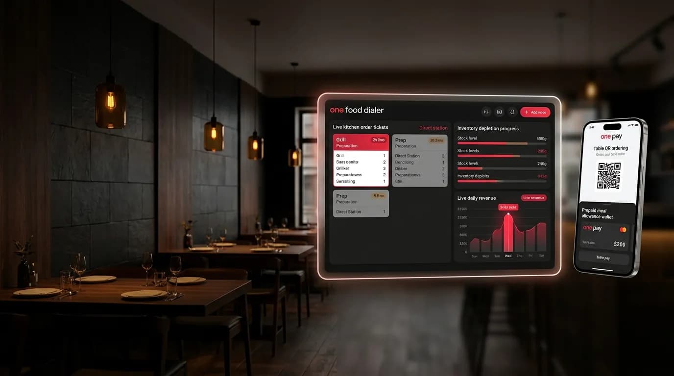 One food dialer dashboard — Food Business Operations Platform